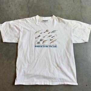 White Graphic T-Shirt for Fishing Enthusiasts
